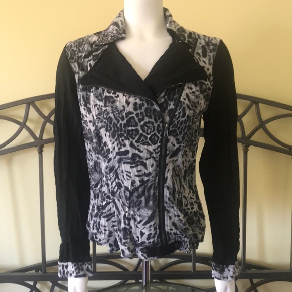 Alberto Makali Jackets & Blazers - Alberto Makali Jacket Black with Animal Print L